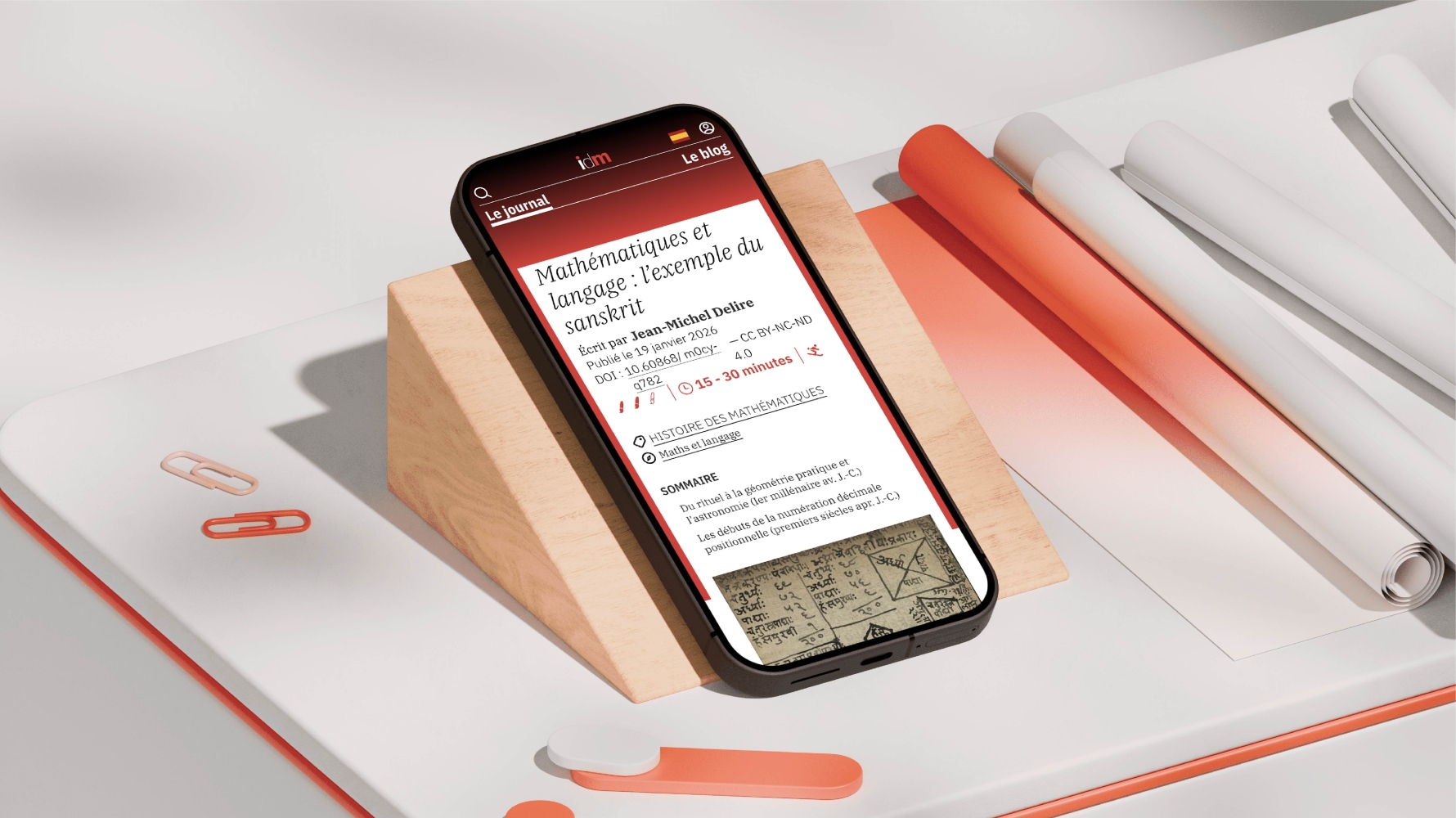 un téléphone portable